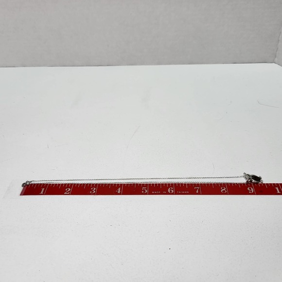 925 Sterling Silver Enamel Owl Charm Delicate 18 inch Silver Chain Necklace - Picture 8 of 10